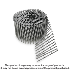 Simpson Strong-Tie S13A225SNC 15Â° Wire Coil, Full Round Head, Ring-Shank Siding Nail â€” 2-1/4 in. Type 304 (3600-Qty)