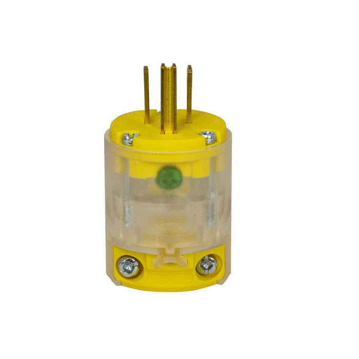 515PLT-F-L   M Plug LED Yellow  15A 125V