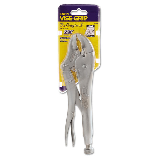 IRWIN Vise-Grip Original Locking Pliers with Wire Cutter, Curved Jaw, 10-Inch