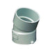 40840 PVC S&D 225DEG ELBOW 4"