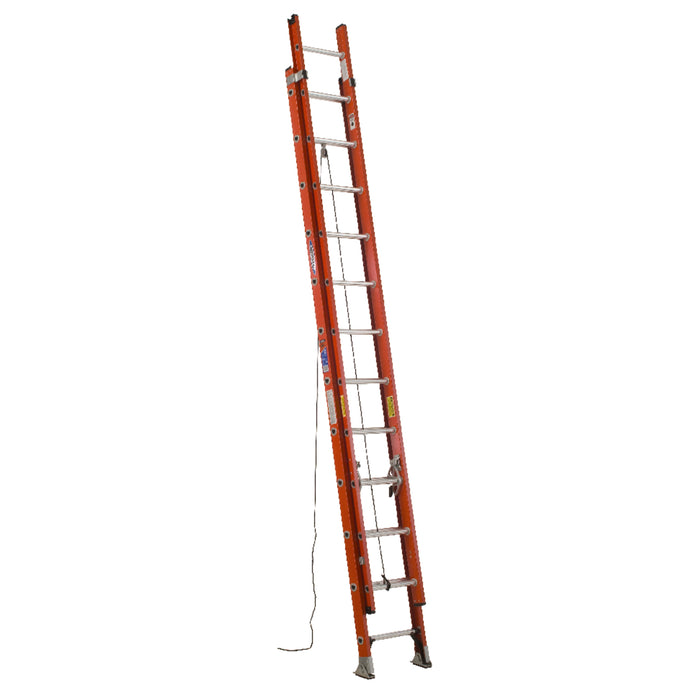 D6224-2 24 ft Type IA Fiberglass D-Rung Extension Ladder
