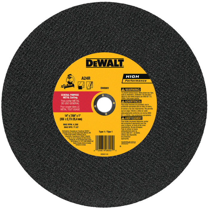 14" x 7/64" x 1" General Purpose Chop Saw