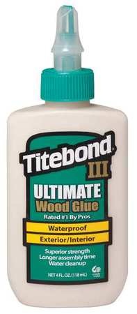 1412 Titebond III Ultimate Wood Glue Waterproof Exterior 4oz