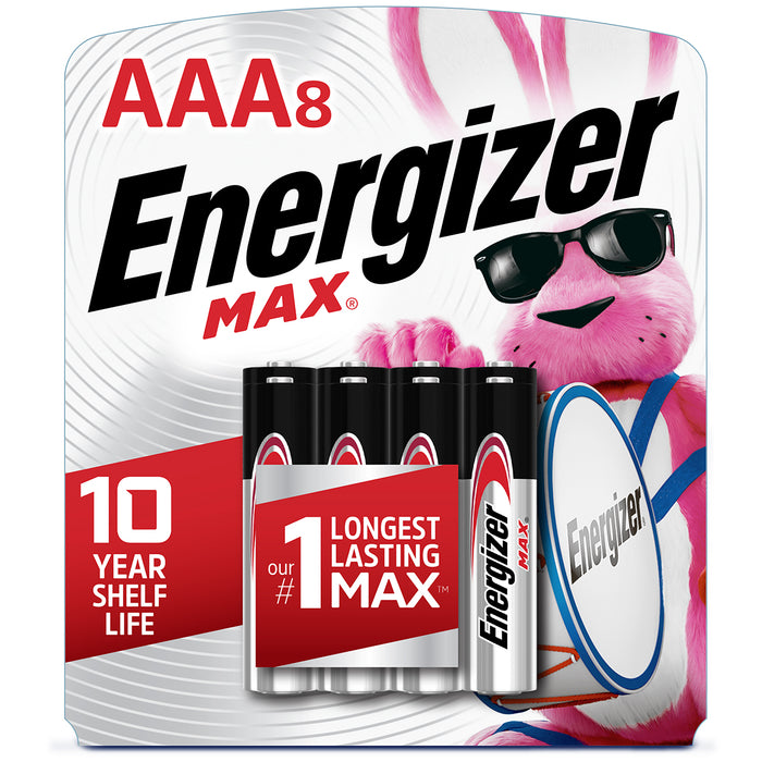 Energizer MAX AAA Batteries (8 Pack), Triple A Alkaline Batteries