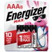 Energizer MAX AAA Batteries (8 Pack), Triple A Alkaline Batteries