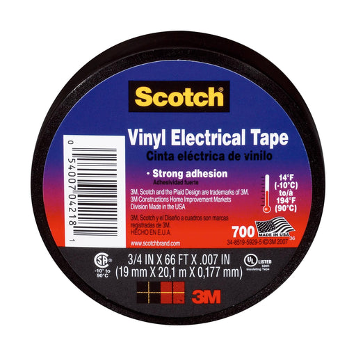 4218-BA-40  3/4" X 66' Black Electrical Tape