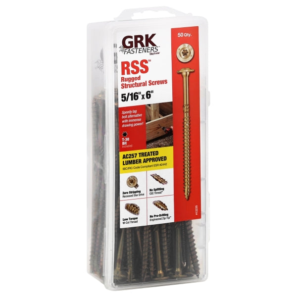 12235  SCREW RSS 5/16X6IN 50 Pack