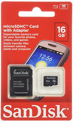16GB micro SD Card and Adapter