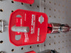 Milwaukee 3/8-inch drive universal joint adapter in chrome-plated steel mounted on a red retail display card.