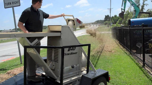 Rent a Straw Blower, Skid Mounted (1)