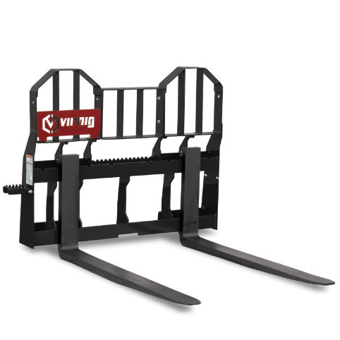 Virnig 6200lbs Rail Pallet Fork - Hex-Guard 1 3/4" x 48" Tines (0)