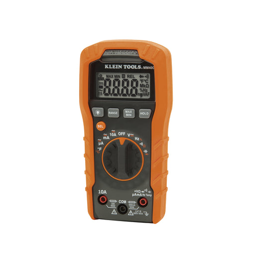 Digital Multimeter, TRMS Auto-Ranging, 600V, Temp