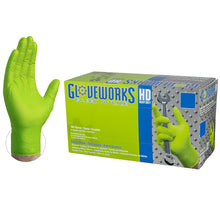 GWGN46100 Heavy Duty Green Nitrile Glove, L Box of 100