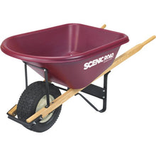 Scenic Road Wheelbarrow 6 Cu Ft - Poly - ** TURF * Tire