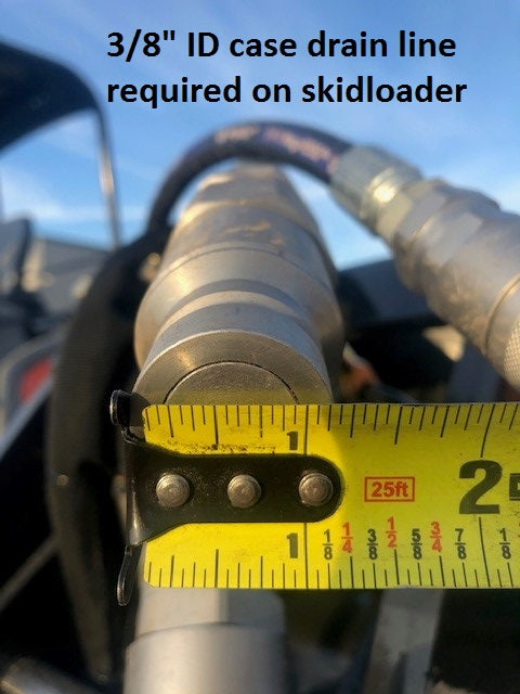 Stump Grinder High Flow Attachment for Skidloader (4)