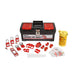 Electrical Lockout Tagout Kit, 34 Pc, With Toolbox and Nylon Safety Padlocks