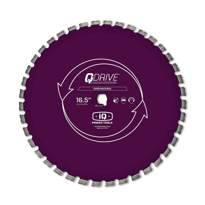 165" Q-DRIVE  HM3 Super Hard Concrete Blade Purple