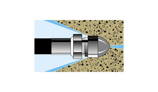 JN-52 3/8" 15° Angle Jetter Nozzle with forward jet