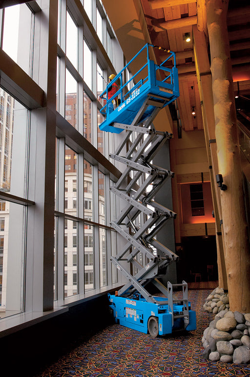 32' Narrow Scissors Lift Rental - Battery Powered (1)