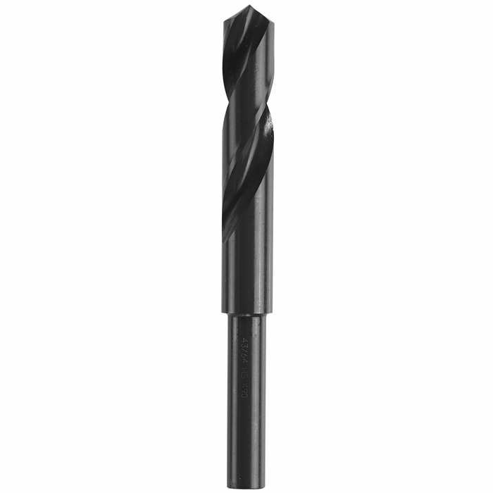 11/16 In. x 6 In. Fractional Reduced Shank Black Oxide Drill Bit