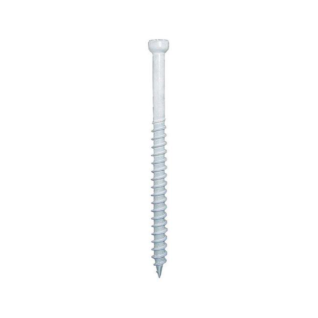 16830  SCREW FIN/TRIM WHT 8X2-1/2IN