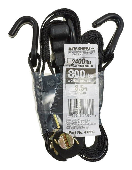125" x 85' Ratcheting T Handle Tie Down 800 lbs