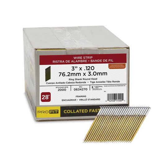 3" x 131 Ring Shank HDG FRH 2000/Box
