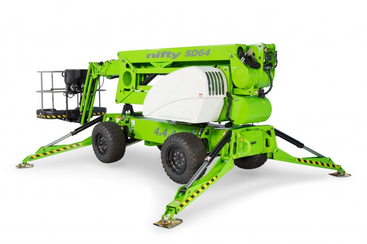 64' Drivable Lift, 70' Work Reach, X Boom