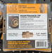 Retail packaging for BE Power Equipment M22 to 3/8 inch MNPT adapter showing maintenance instructions and product specifications.