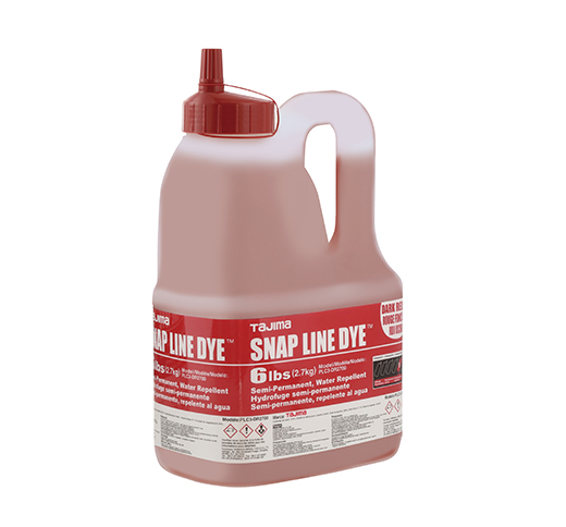 Snap Line Dye, permanent marking chalk, dark red, easy-fill nozzle, 2 ...