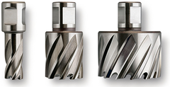 HSS annular cutter with 3/4 straight shank, Bore dia. 1/2 [12.7] in[mm]