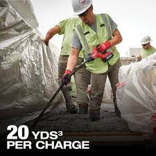 Rent a Concrete Vibrator, Milwaukee Battery Powered, 8' shaft, 1" Head (1)
