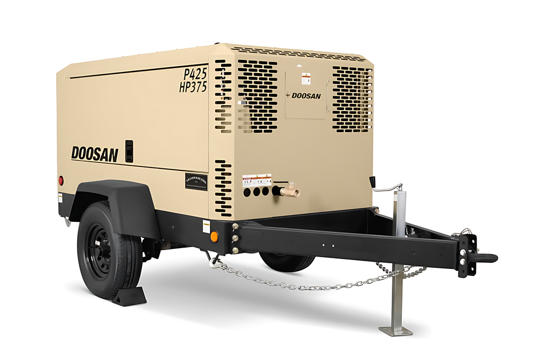 Air Compressor Rental, Tow-Behind, 375 CFM