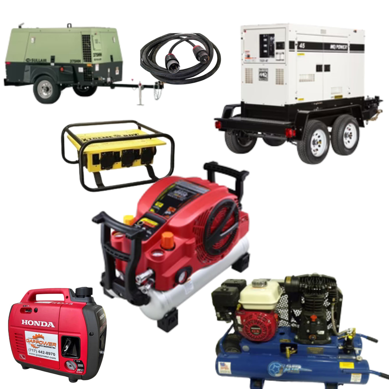 Air Compressor, Generator Rentals