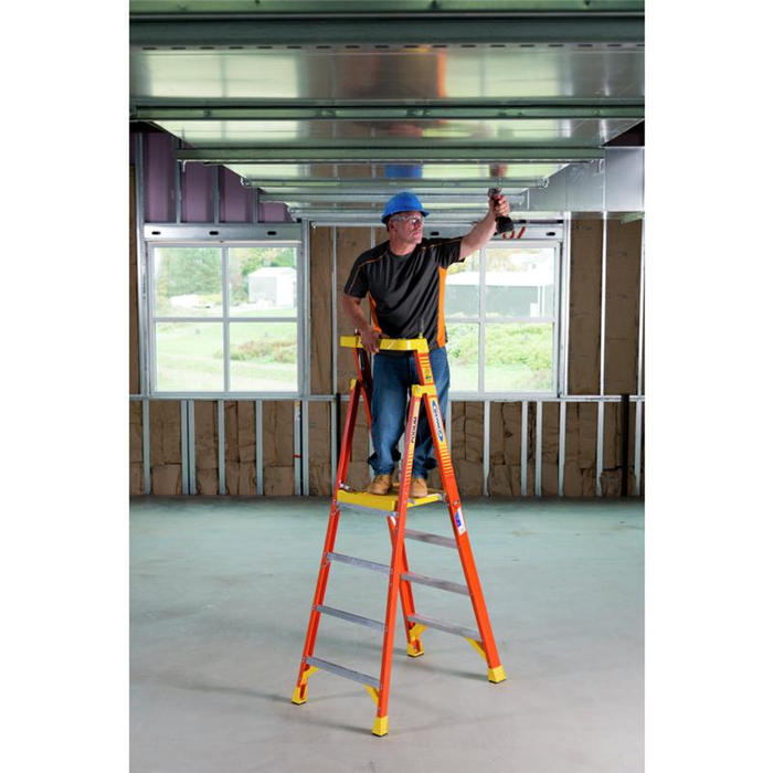 PD6204 Type IA Fiberglass Podium Ladder