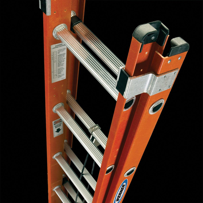 D6240-2 40 ft Type IA Fiberglass D-Rung Extension Ladder