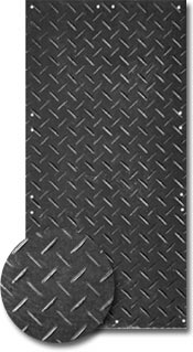 .3' x 8' AlturnaMat Dual Sided Diamond Plate Black (0)
