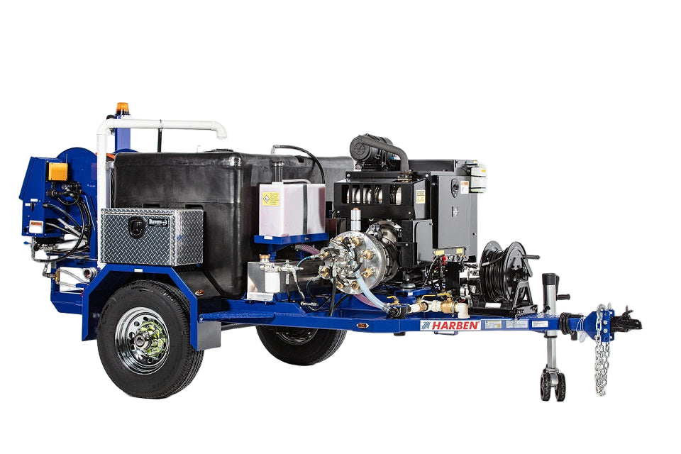 Rent a Trailer Sewer Jetter, 4000 PSI, 18gpm, Diesel