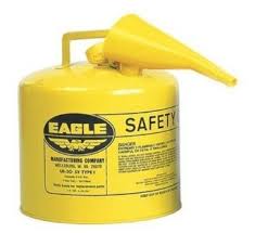 UI50FSY 5 Gallon Metal Safety Can - Yellow Diesel w/Spout (0)