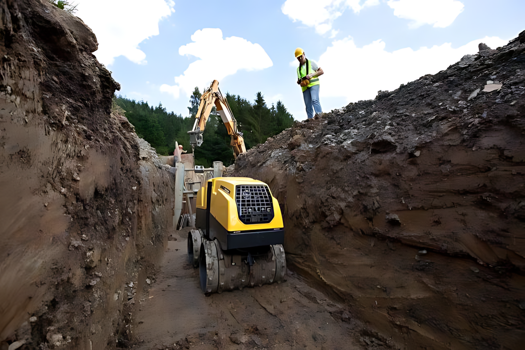 Rent a Trench Roller, Articulating, Remote Control