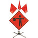 Flagger Ahead Sign Rental, 48" (0)