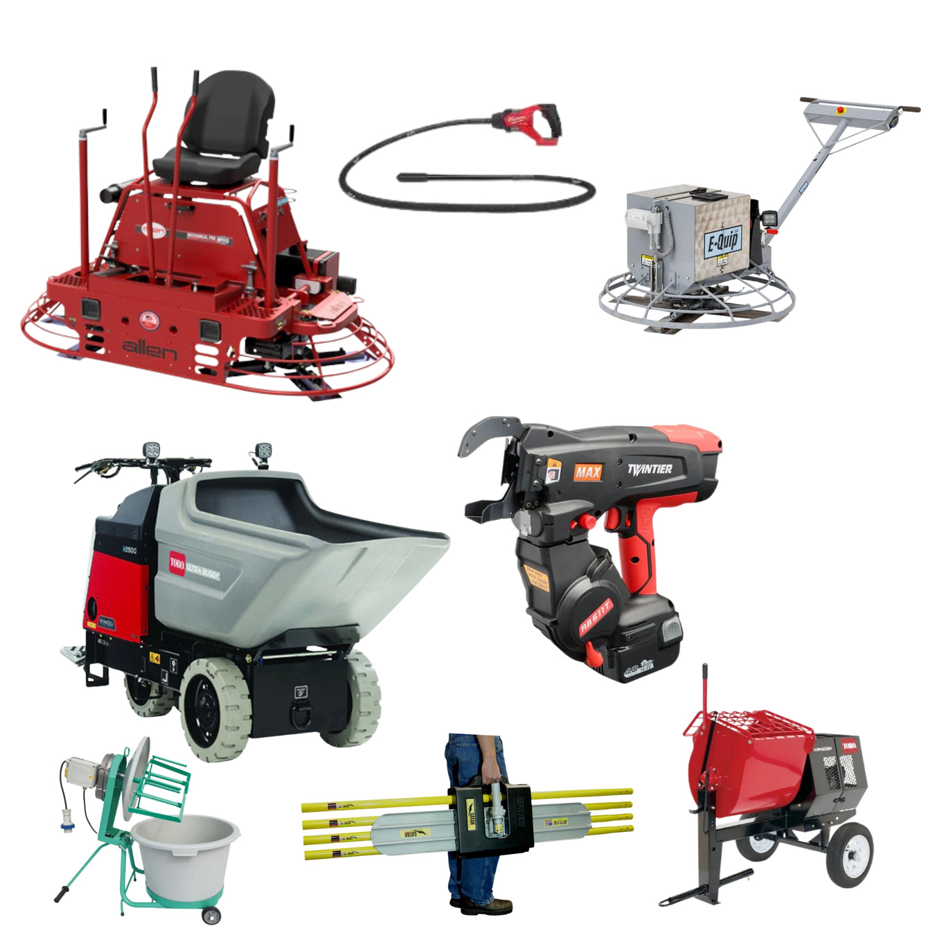 Concrete Finishing, Mixer Rentals