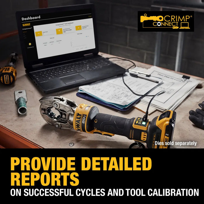 Dewalt 20V Crimping Tool, With Die Kit Included