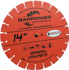 14" Diamond Blade Rental, Concrete Cutting