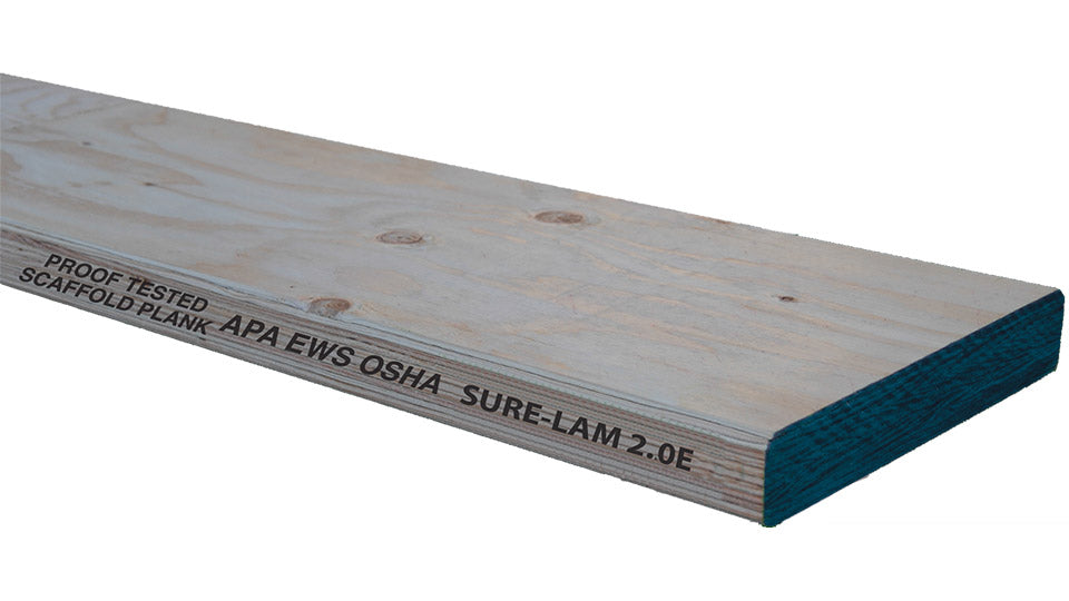 .Laminated Wood Plank, 8' Length - 2x10" (0)