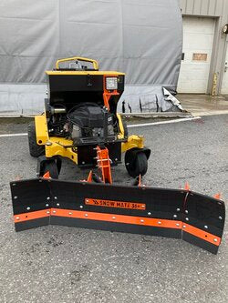 52" Stand On Snow Plow Machine with Calcuim Spreader (1)