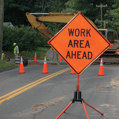 Work Area Ahead Sign Rental, 48