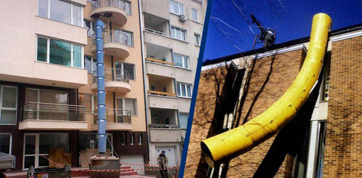 Trash & Rubbish Plastic  Chute Rental 50' High Max (0)