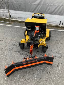 52" Stand On Snow Plow Machine with Calcuim Spreader (3)