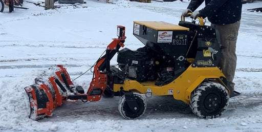 52" Stand On Snow Plow Machine with Calcuim Spreader (6)